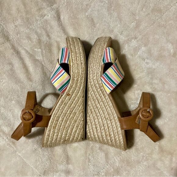 Fun SO Rosebay Multicolor Wedge Sandals Women’s Size 7 - Picture 6 of 13